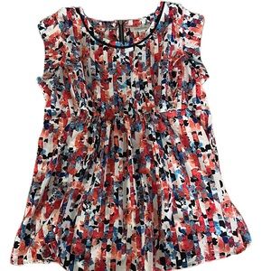 Motherhood Maternity Multicolored Blouse Top Size Large